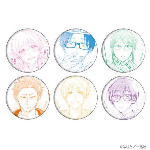 『ヲタクに恋は難しい』缶バッジ01/BOX(全6種)(公式イラスト)